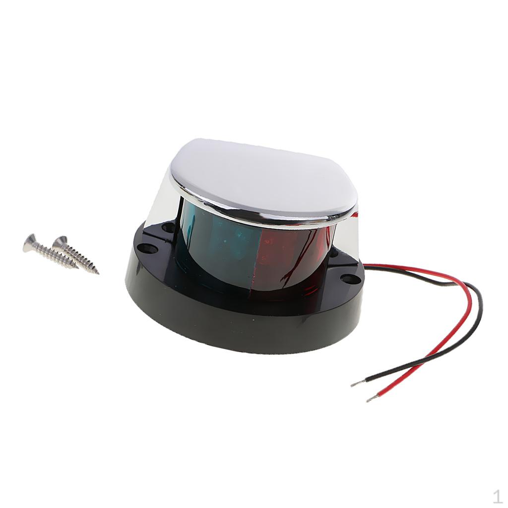 

LED Marine Boat Bow Navigation Light Bi Color Lenses