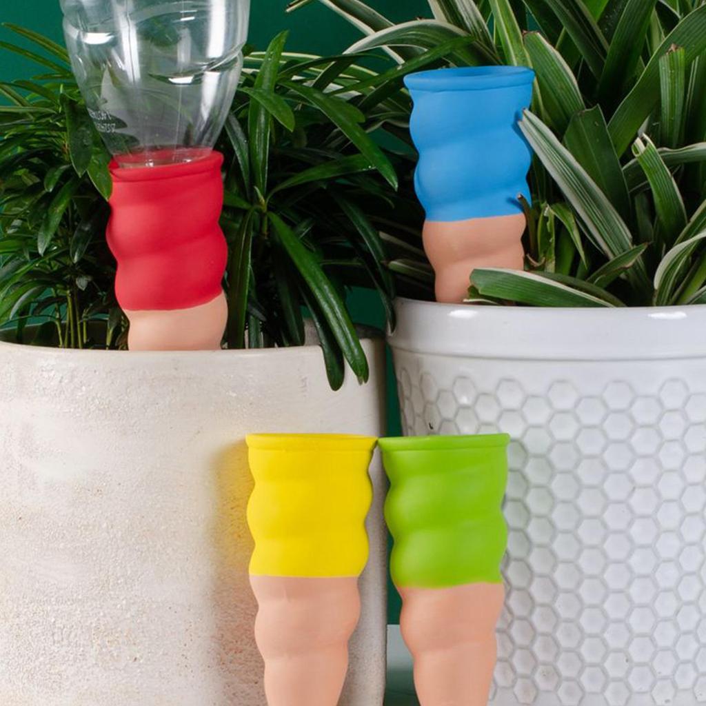 4pcs Self Watering Spikes Automatic Drip Irrigation Plant Spikes Gardening Irrigation System Houseplants Waterer Devices