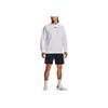 Under Armour Figurbetontes Sweatshirt für Herren mit Logo-Print, Rundhalsausschnitt und langen Ärmeln, Weiß 1379755-100
