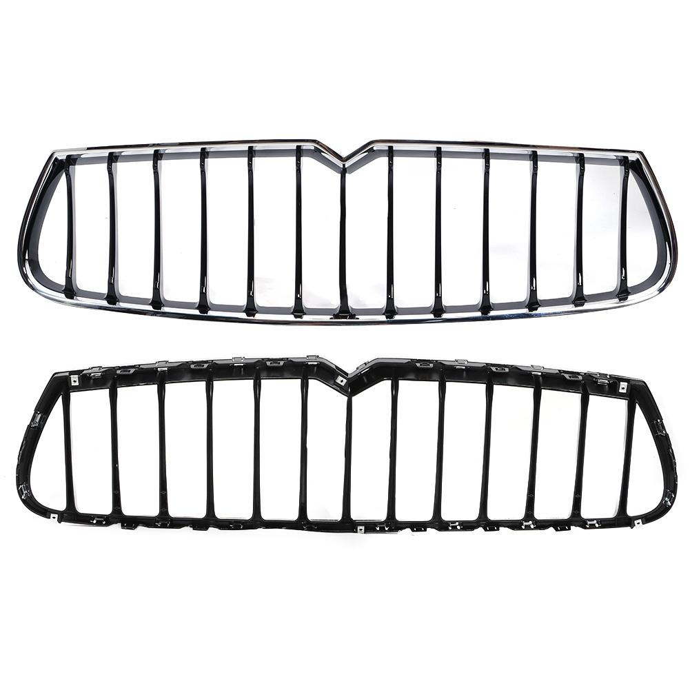 Front Bumper Grille Chrome Plating Hood Grill Car Refitting Fit for Maserati Ghibli 2014?2017