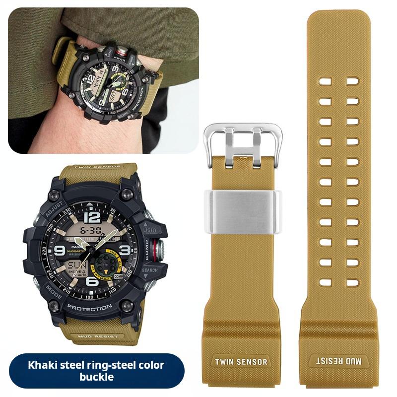 GWG1000 Watch band For Casio G-Shock Little/Small Mud King GG-1000 GWG-100 GSG-100 Waterproof Resin Silicone rubber watch strap