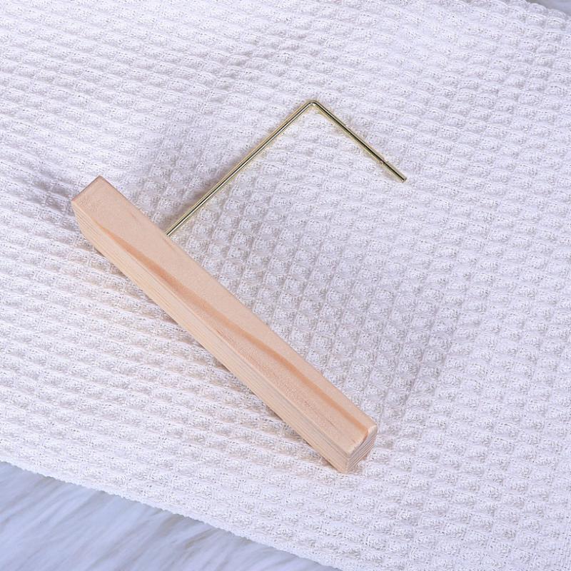 

Wooden Base Metal L-Shape Stand For Earrings Jewelry Display Stud Necklace Holder Jewellery Rack Gold Color Props Display Tool 1 pcs