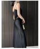 Damen A-Linien-Maxi-Rock 2026 Frühjahr/Sommer Petite Diagonal Schnitt Triacetat-Satin
