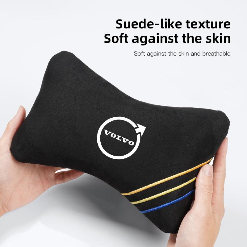 Soft Comfortable Car Neck Pillow Headrest Waist Cushion For Volvo Xc60 XC40 EX40 Xc90 S60 S90 EX30 V40 V60 V50 V90 S80 C40 V70