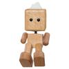 Handmade Shaking Feet Doll Wear Resist Cute Car Wood Ornaments with Clips Funny Wood Desktop Decor for Car Dashboard Decorations