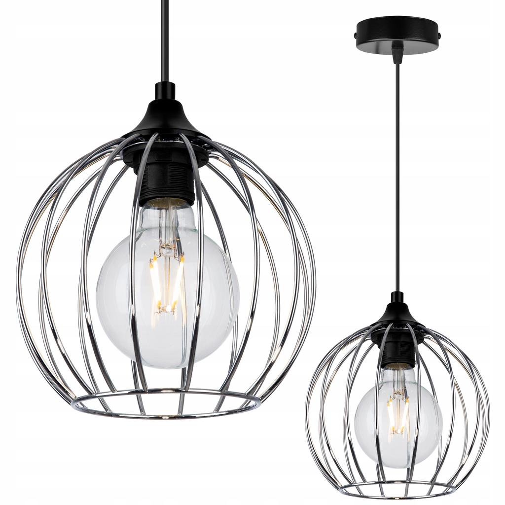 CEILING HANGING LAMP, WIRE CHROME LED