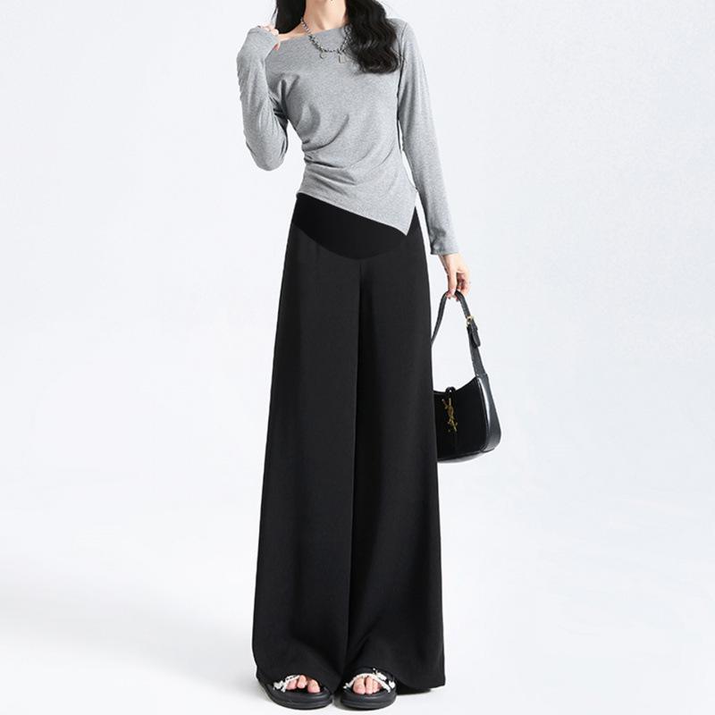 2026 Spring/Autumn Stylish Wide-Leg Slimming Floor-Length Maternity Trousers Skirt XL