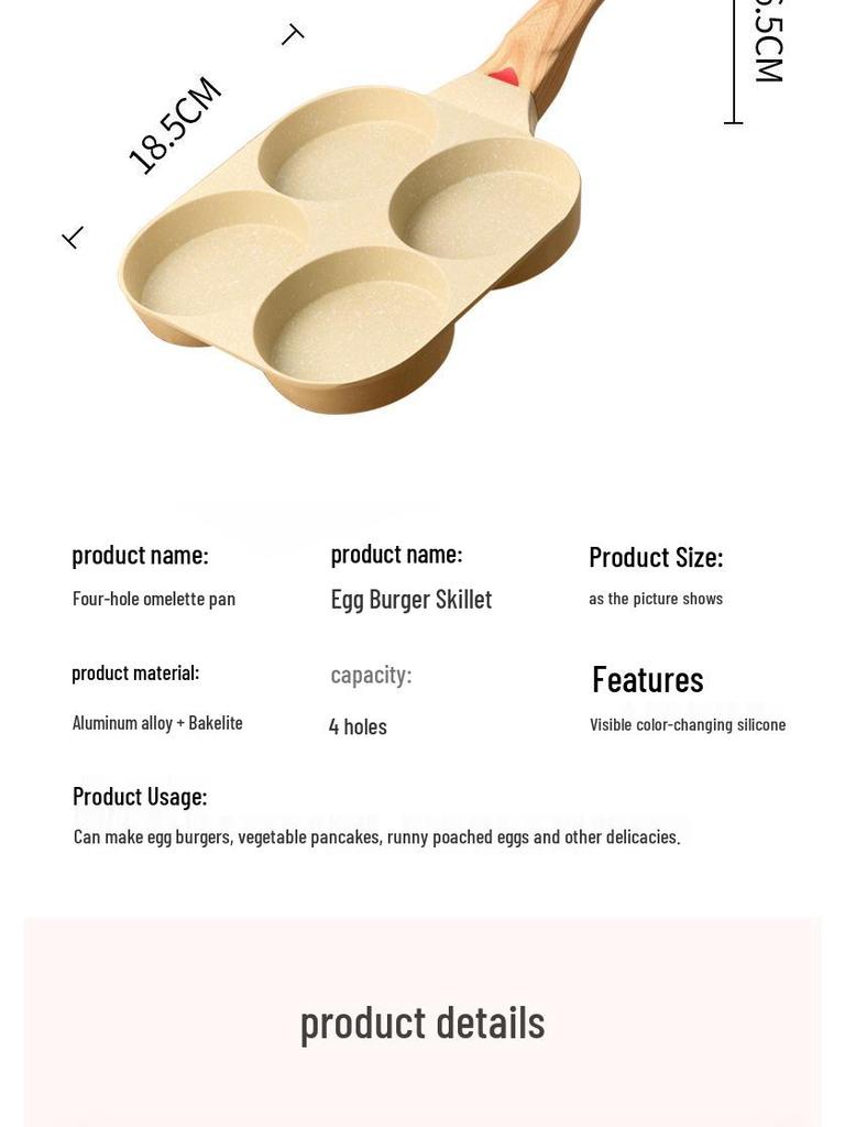 Temperature-Sensing Non-Stick Multi-Layer Frying Pan for Breakfast and Steaks