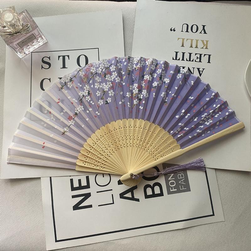 Folding Hand Fans Painting Drawing Decorative Fans Photo Props Hand Fans for Women Dance Fan Wedding Party Home Decor