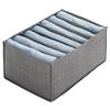 Pants Storage Box with Multiple Compartments Foldable Closet Organizers Separation Boxes for Jeans Trousers Storage Bins