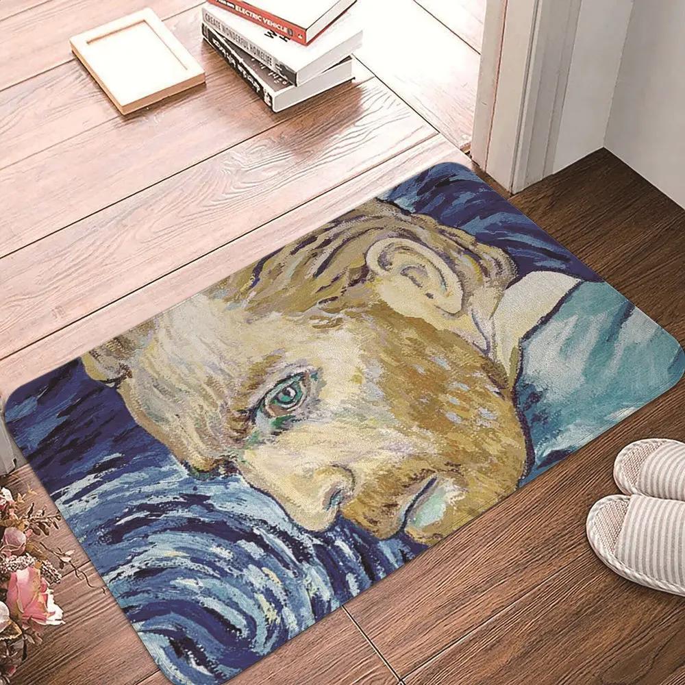 Vincent Van Gogh Starry Night Carpet Art Abstract Rugs Forest Night View Soft Floor Mat for Home Living Room Bedroom Dorm Decor