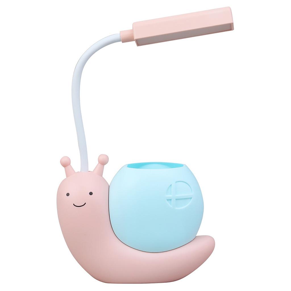 Cartoon LED Desk Lamp Gentle Brightness Rechargeable Eye Caring Study Lamp Night Light for Kids Bedroom