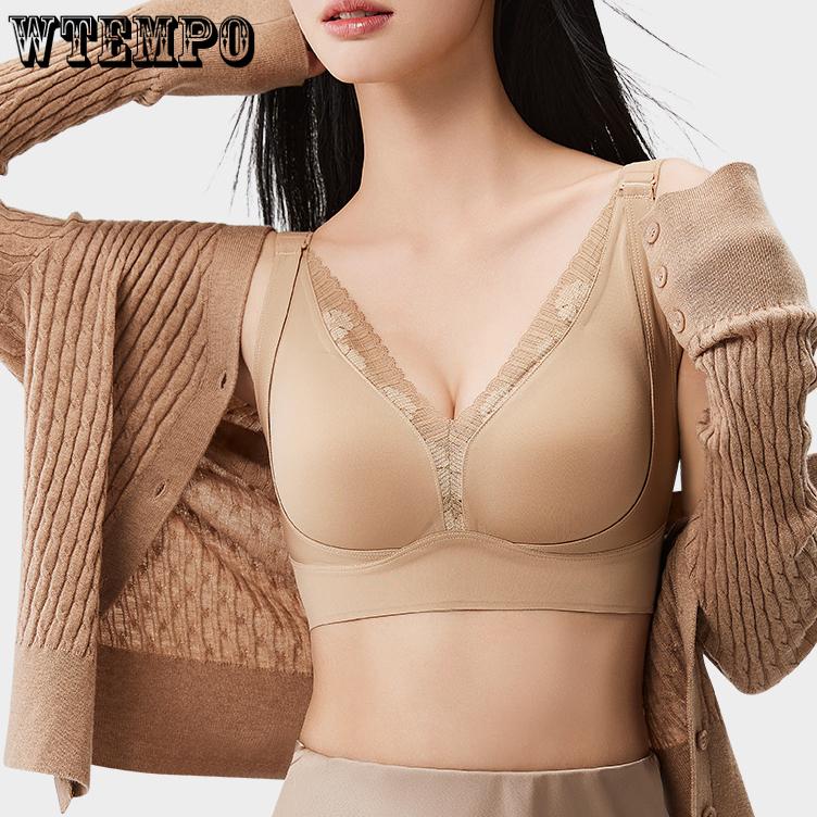 Lace Sexy Bra Women's Beautiful Back Gathering Bra Breathable and Anti-sagging Underwear Push Up Bra
