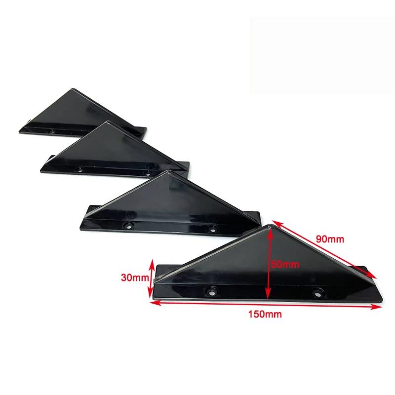 4pcs Universal Car Rear Bumper Lip Diffuser Shark Fins Spoiler Splitter Trim for VW GOLF MK5 MK6 MK7 MK7.5 MK8
