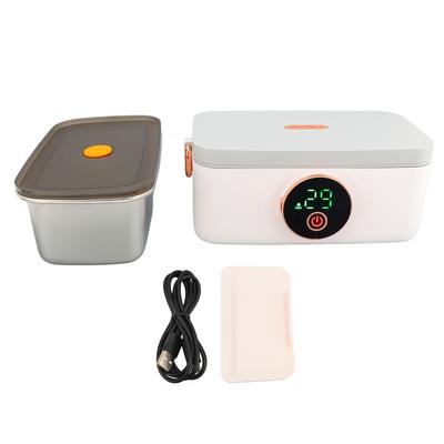 Elektrický obedár s kapacitou 1L, nabíjateľný cez USB, prenosný, bezdrôtový, vyhrievaný obedár do kancelárie