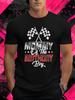 Mommy-of-the-Birthday-Boy-Racing-Graphic-T-ShirtSame Style for Men and Women 2025 Summer Short-sleev