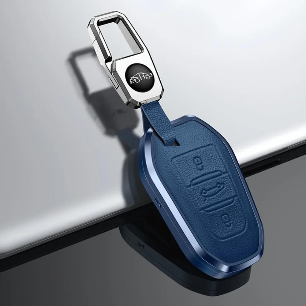 Leather Car Remote Key Case Cover Shell For Peugeot 308 408 508 2008 3008 4008 5008 Citroen C4 C4L C6 C3-XR Picasso DS3 DS4 DS5
