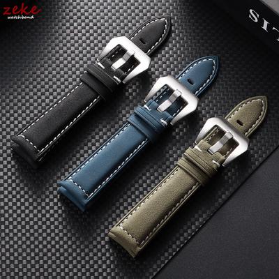 Genuine Leather Watch Band for Panerai Wrist Belt Vintage Matte Cowhide Strap Men Sports Bracelet Watchband 18mm 20mm 22mm 24mm