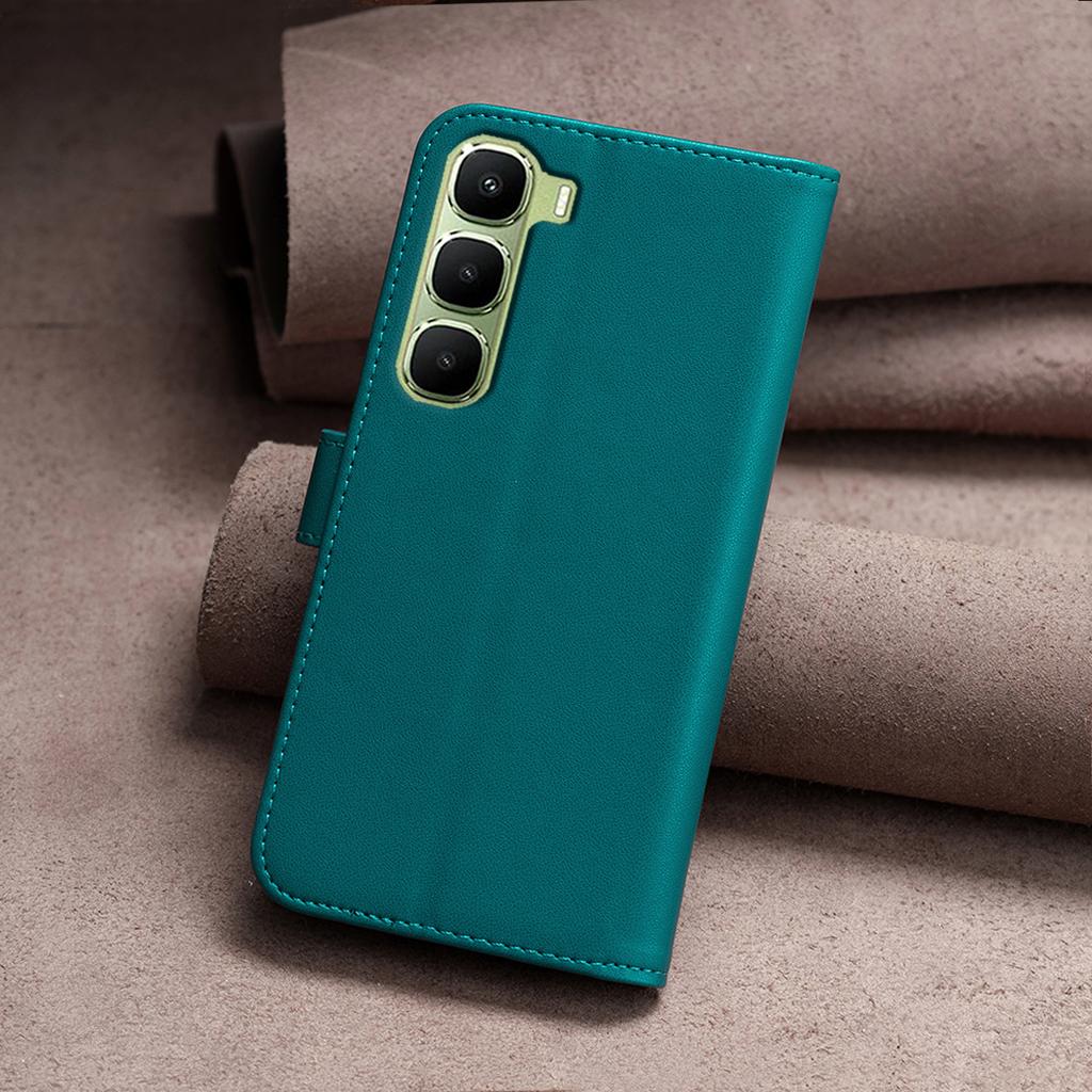 Pro pouzdro na telefon Infinix Hot 60 Pro 4G BINFEN COLOR BF17 Peněženka Folio Flip Kožený kryt