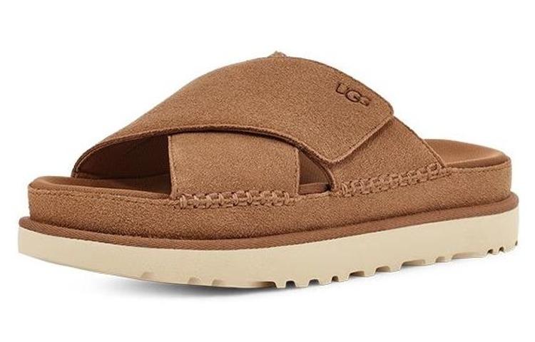 UGG Goldenstar Cross Slide Chestnut Women s 1137910-CHE 38