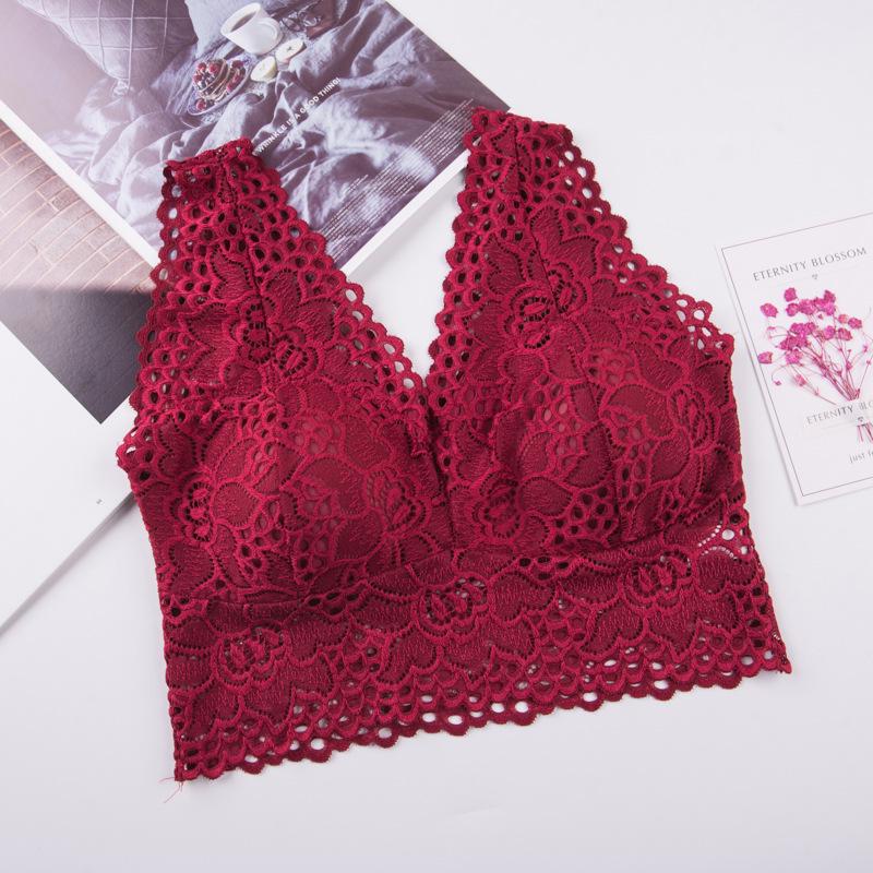 Breast wrap tube top women's summer thin lace beautiful back without steel ring underwear bra gathering sexy base sling vest