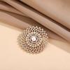 Sunflower Brooch Pin for Women, Rhinestones Inlaid Badge for Dress, Coat, Shawl, Decorative Collar Pin for Mother, Wedding