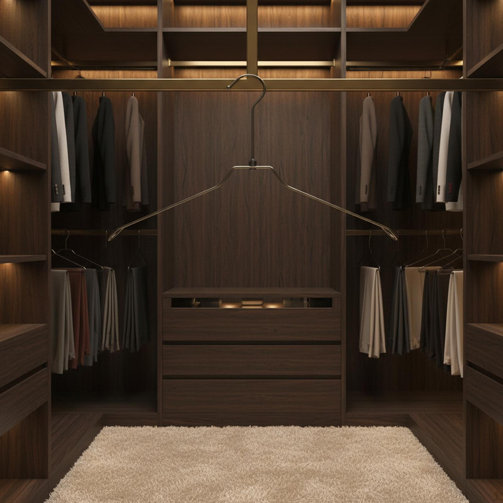 

Made of Sturdy Metal Wire for Storing Blouses, Trousers And Wardrobes чёрный