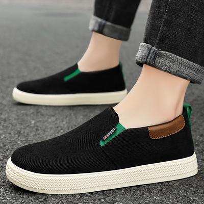 Pantofi bărbați pantofi casual pantofi noi simpli din pânză pantofi respirabili cu gură joasă pantofi plați din pânză pantofi simpli cu talpă moale