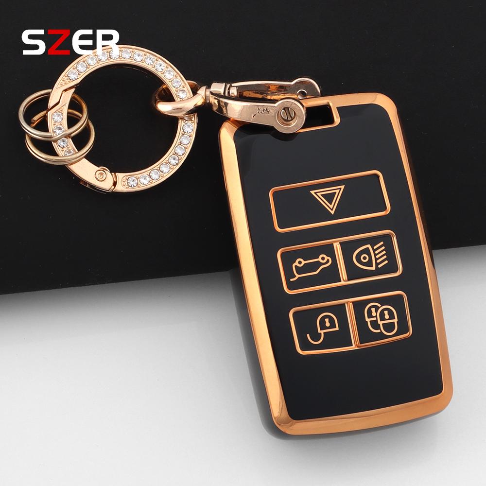 Nueva Funda de Silicona TPU para Llave de Coche Portallaves Carcasa Para Land Rover Range Rover Discovery 5 Sport Para Jaguar Xel E-Pace