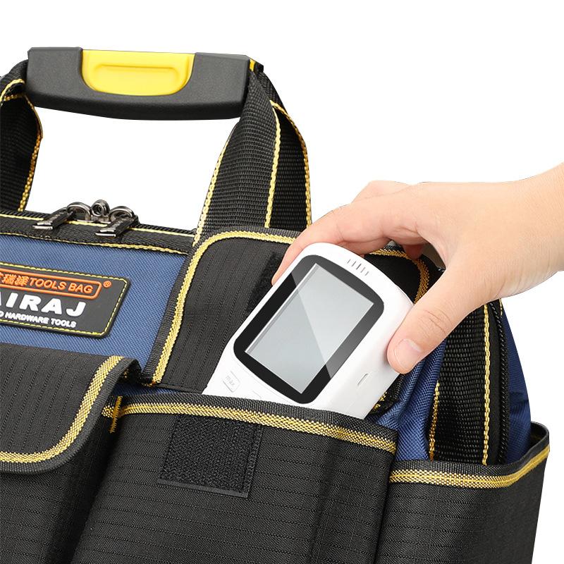 Arrizo Multi-Function Tool Bag Thickened Plumber Canvas Hardware Tool Bag Electrician Bag Storage Bag Carpenter