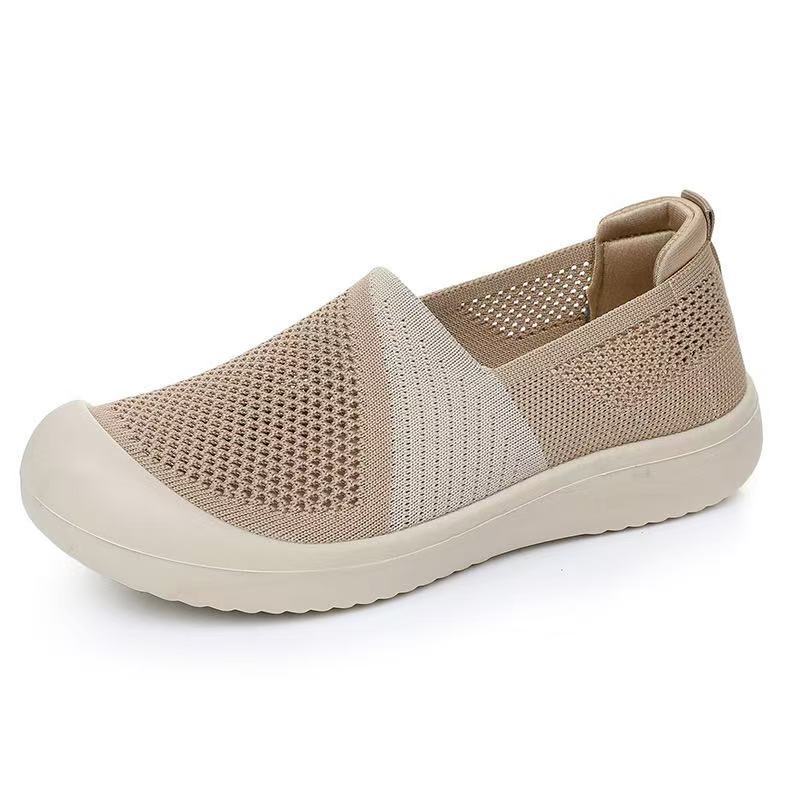 Damenschuhe aus Stoff, Mesh-Schuhe, Atmungsaktives Mesh-Obermaterial, Weiche Sohle, Nicht-Freizeitschuhe
