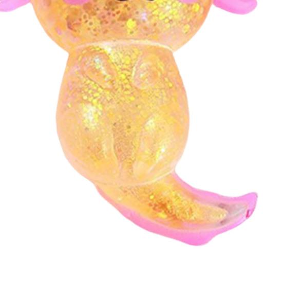 Glitter Salamander Squeeze Toy Stress Relief Cartoon Salamander Sugar Ball Sensory Toy Decompression Clear Animal Fidget Toy