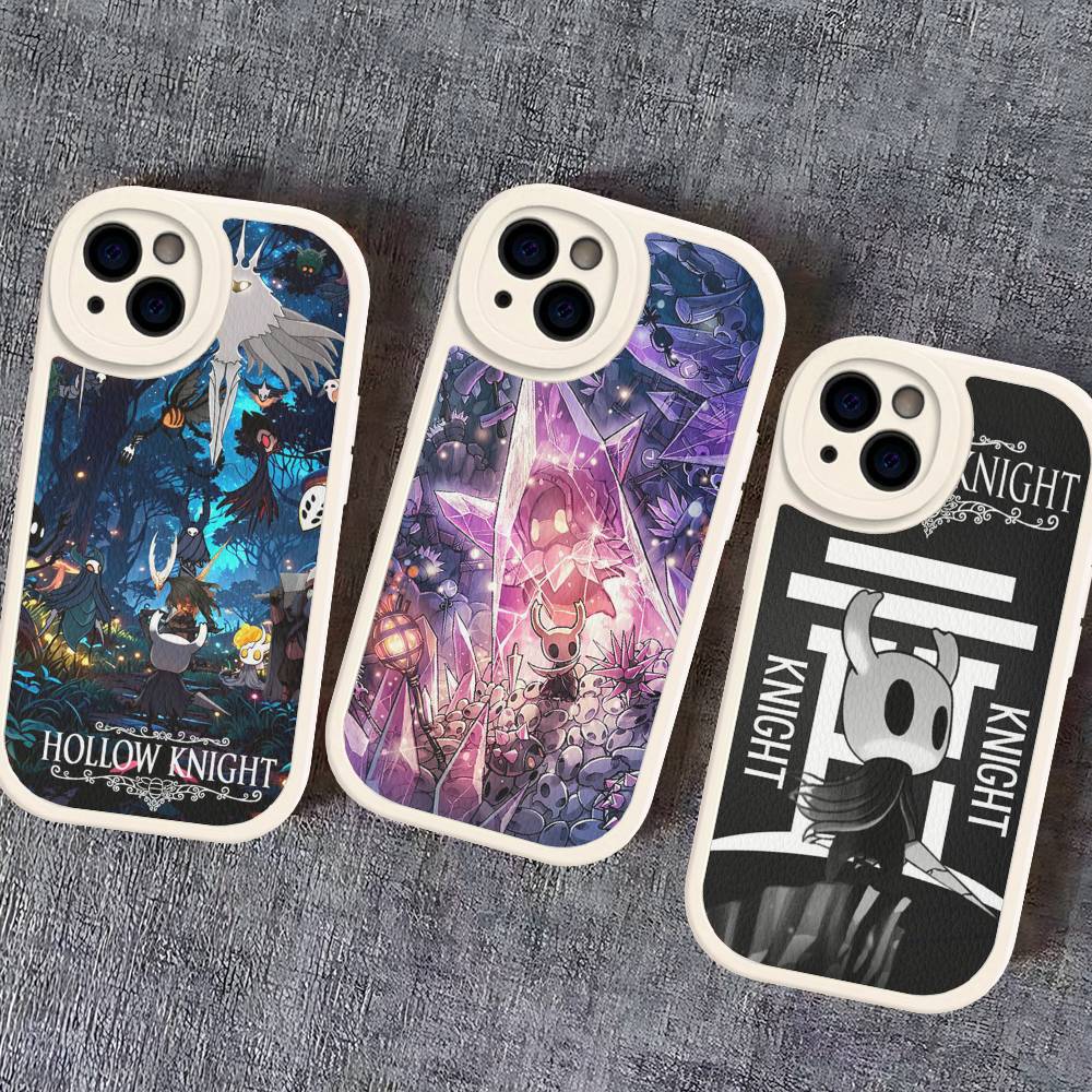 Hollow Knights Cartoon Phone Case Hard Leather For IPhone 14 13 16 Mini 15 14 11 12 Pro Max Plus Fundas