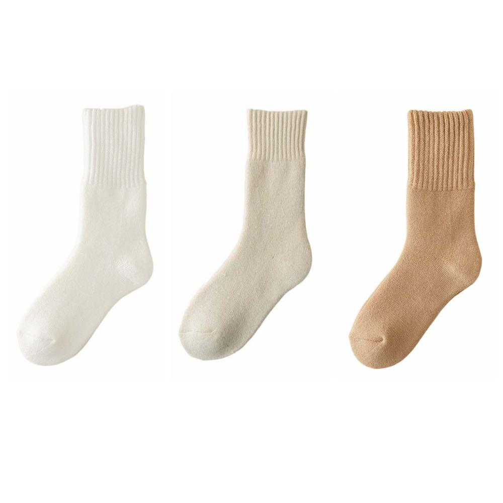 3Pairs Autumn Winter Thicken Warm Socks Plush Cashmere Socks Men Thermal Wool Socks  Autumn Winter