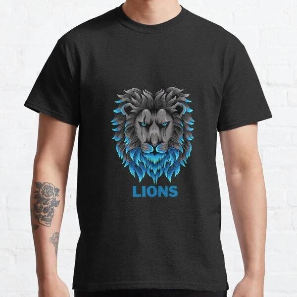 The Lions blue Icon With Winners Best Gift Classic T-Shirt S-3XL XL