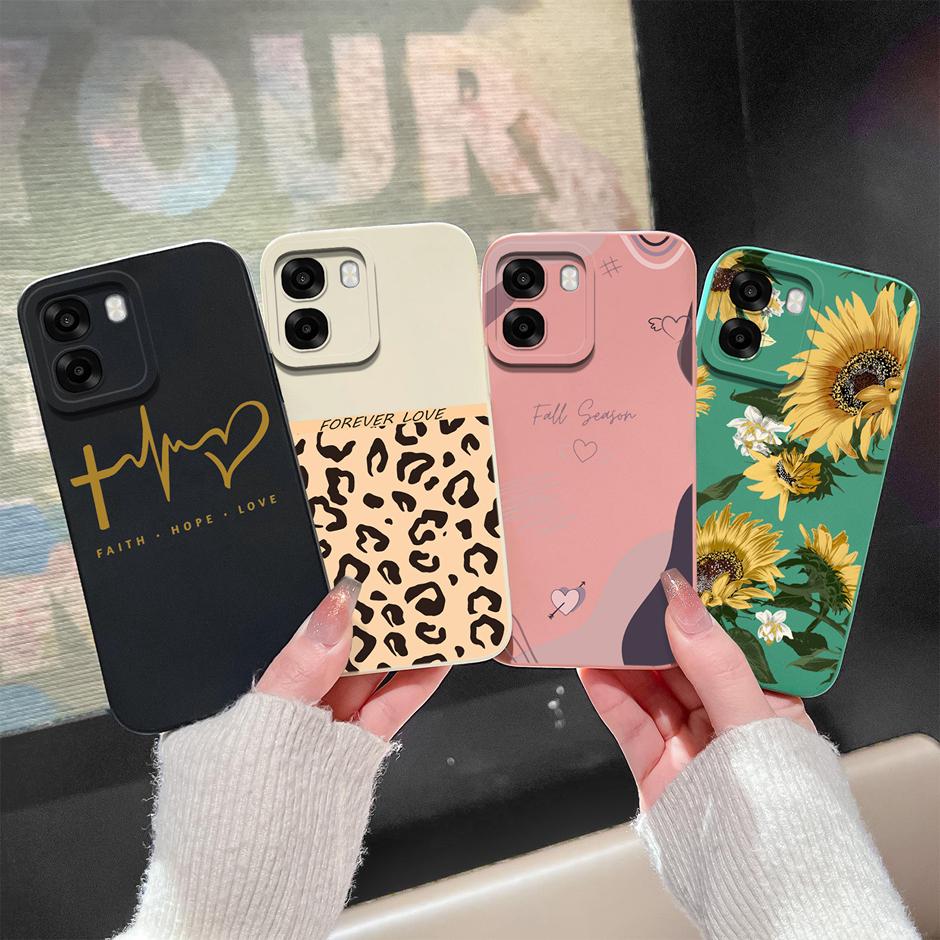 Case For Oppo A6 A6x A6s 4G 5G Cute Cartoon Cat Soft Silicone Protective Bumper Cover For OppoA6 OppoA6x A6s Anti Scratch Fundas