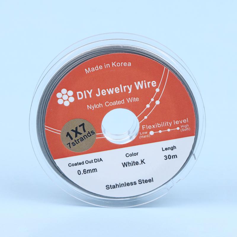 50Meter/Roll 0.3/0.38/0.5/0.6Mm Rhodium Gold Color Stainless Steel Beading Wire For Jewelry Making Diy Bracelet Findings