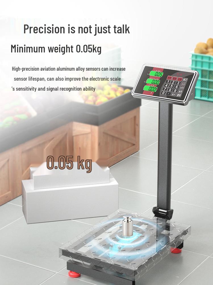 2025 Electronic Table Scale - New 300kg/150kg Commercial Weighing Model