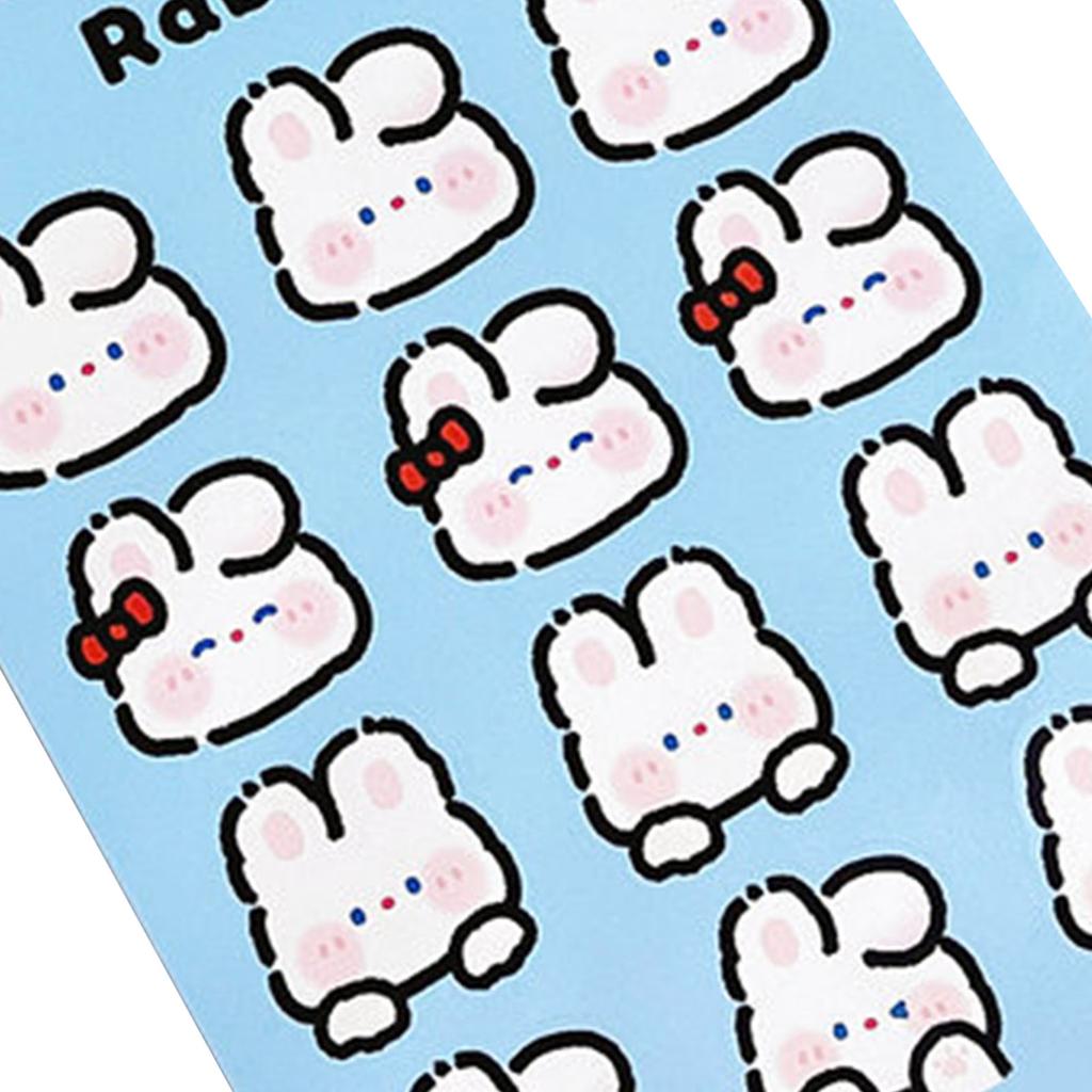 Rabbit Stickers for Journal Cute Bunny Stickers for Decor Seal Kawaii Animal Stickers for Planner