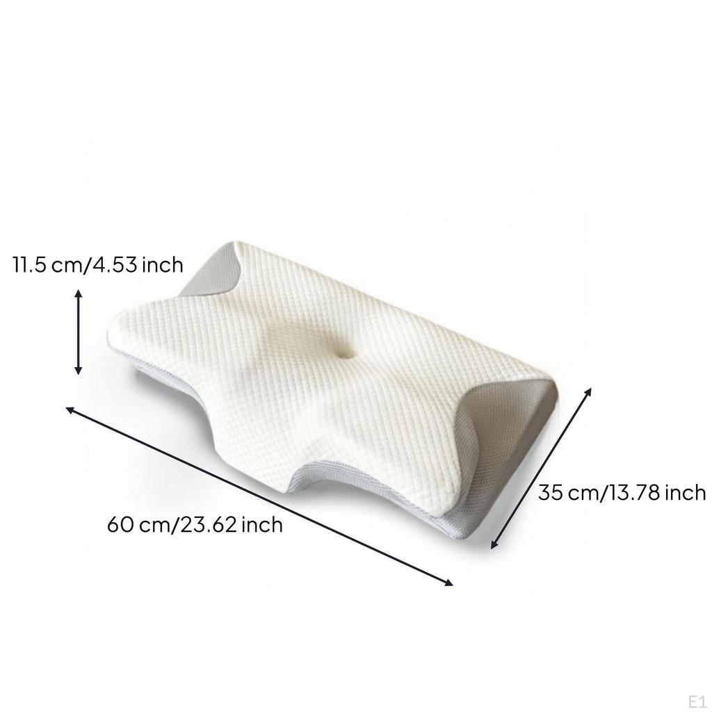 Neck Support Pillow Ergonomic with Memory Foam Contoured for Side Sleepers, Sleeping,