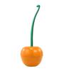 Toilet Brush Set with Base Cherry Shape Ergonomic Non-Slip Handle Bright Color Bathroom Cleaning Brush