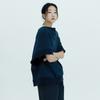 WHIMSY MIND Wave Cowl Sweatshirt_Navy