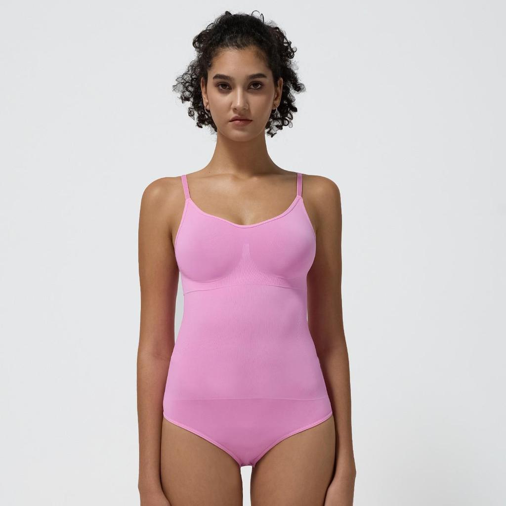 Super Elastic Lycra Seamless Thong Bodysuit: One-Piece Yoga Suit & Tummy Control Tank Top Shapewear Jumpsuit