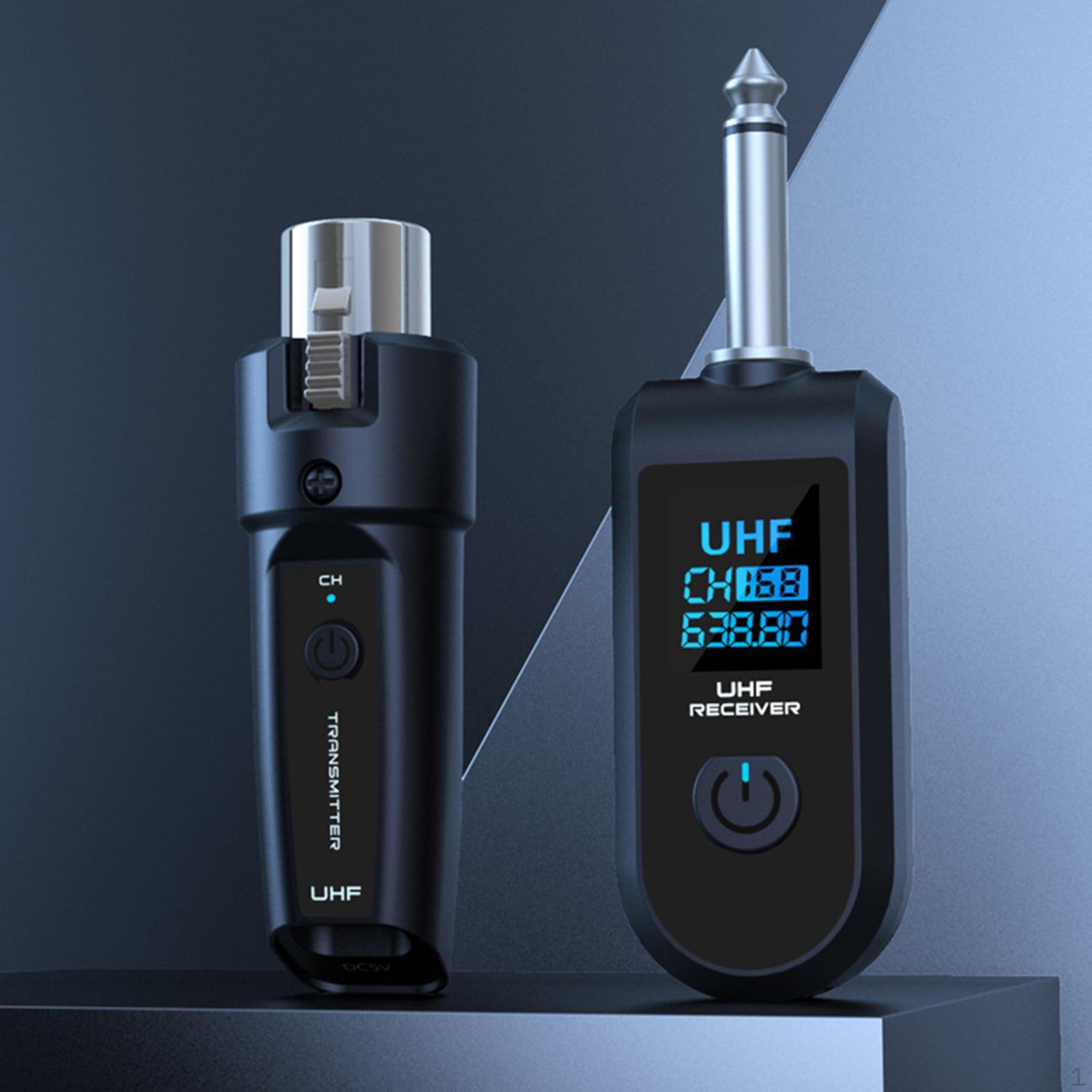 

Аудиопередатчик приемник микрофон беспроводная система для гитары динамический микрофон 1 in 1