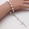 Crucifix Rosary Beads Bracelet Vintage Jesus Christ Crucifix Wristband Gift 2Pi