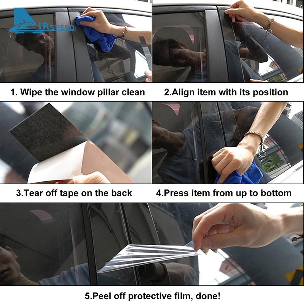 B Pillars Sticker Car Window Door For BYD King DM-i 2026 2025 2024 2023 Column Post Trim Cover Glossy Black/Carbon Fiber Style