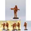 Collectible Golden Clock Man Articulated Figurine Transformable Clock Man King Statue 17cm Pvc
