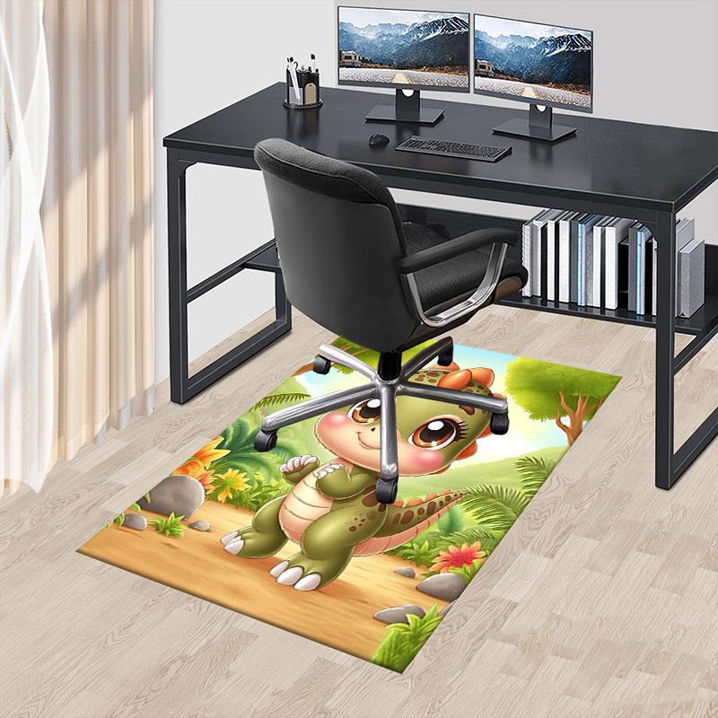 1PC dinosaur jungle Extra Large Non Slip Floor carpet, Office, family, bedroom, Studio Large Area Rug Indoor Rugs, , Vibrant Colors