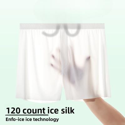 Plus Size Men's Summer Thin Ultra Thin Ice Silk Breathable Loose Breathable Underwear