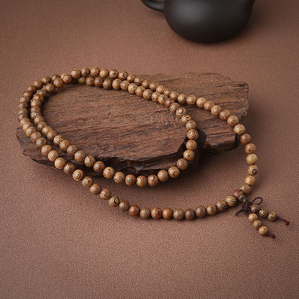 Buddhist Beads Bracelet For Men Wooden Bead Bracelet 108 Buddhist Prayer Beads 8mm Buddhist Beads Necklace